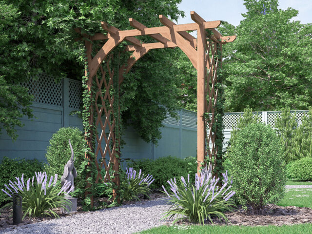 Wooden Pergola Lattice Trellis Arch Plant Frame Jasmine Dunster House