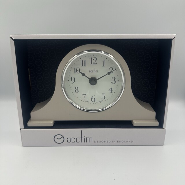 Acctim Harston Napoleon Mantel Clock Quartz Glass Lens