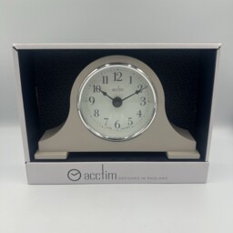 Acctim Harston Napoleon Mantel Clock Quartz Glass Lens