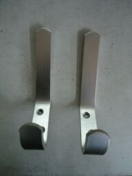 Large Hat Coat Hooks Wall Door Double Hanger Clothes Bathroom Robe
