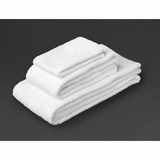Mitre Essentials Carnival Bath Towel In White - 100% Soft Cotton - 70