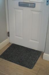Groundsman Basic Ribbed Indoor Doormat 50 X 80cm Anthracite
