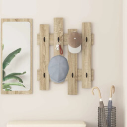Wall-mounted Coat Rack Wall-mounted Sonoma Oak 60 X 3 X 82 Cm Vidaxl