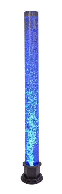 Acrylic Bubble Tube With Plastic Base And Colour Changing Led Light