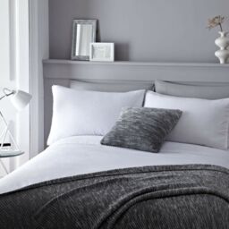J Rosenthal Serene Collection Pom Pom White King Size Duvet Quilt