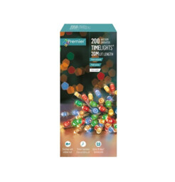 Premier Decorations 200 Multi-colour Led Lights
