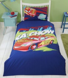 Disney Cars Single Bedding Set Reversible Duvet Cover Lightning