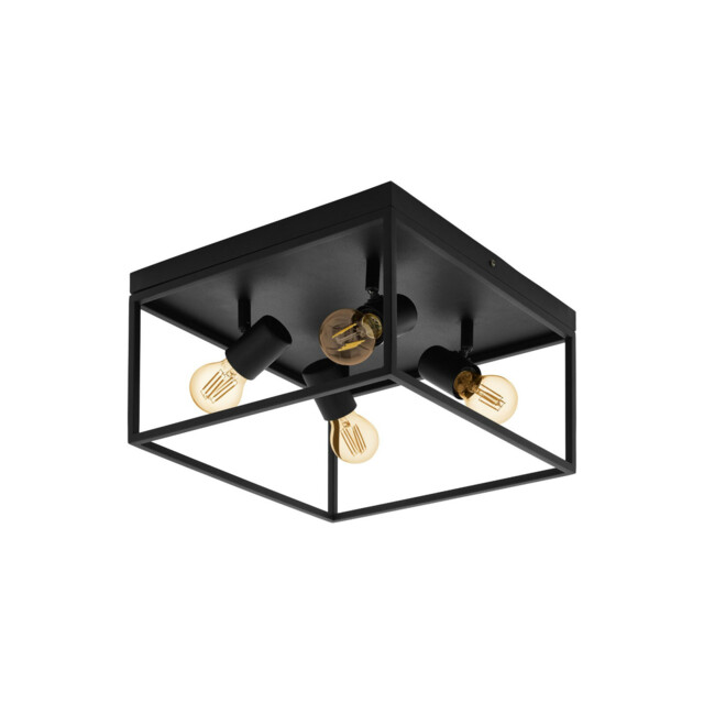 Modern Vintage Minimal Black Ceiling Light 4 Lights Gl0555