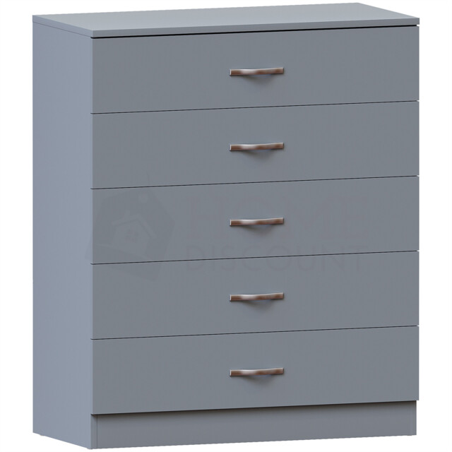 Modern Riano 5 Drawer Chest Of Drawers Mdf Storage Organizer Bedroom