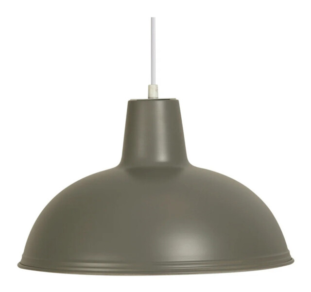 Ceiling Light Grey Kanya Soft 365mm Oaks Lighting 6177 Sg