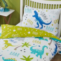 Roarsome Dinosaur Cotbed Duvet Cover Set Kids 2-in-1 Designs Toddler
