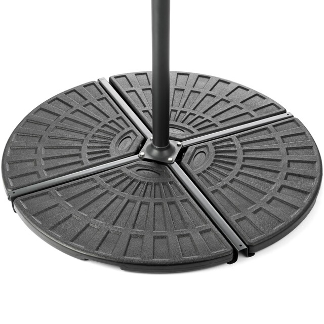 Parasol Base Overhanging Concrete Filled Banana Cantilever Stand 50kg