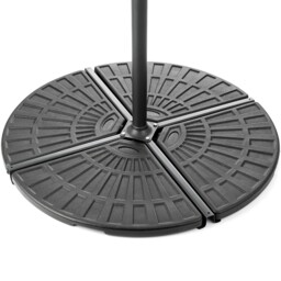 Parasol Base Overhanging Concrete Filled Banana Cantilever Stand 50kg
