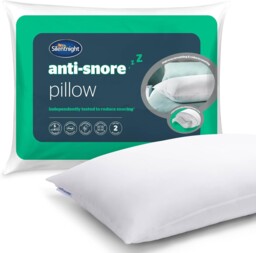 Silentnight Polyester Anti-snore Pillow Contoured Foam Head Neck