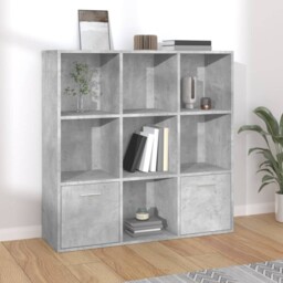 7-cube Bookcase With 2-bottom Door Cabinets, Storage Display Shelving