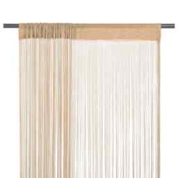 String Curtains 2 Pcs 140x250 Cm Beige Vidaxl