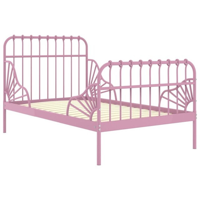 Extendable Bed Frame Metal Home Bed Base Bedstead Set Multi Colours