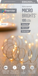 Premier Micro 100 Multi Action Pin Wire Battery Led Lights Vintage