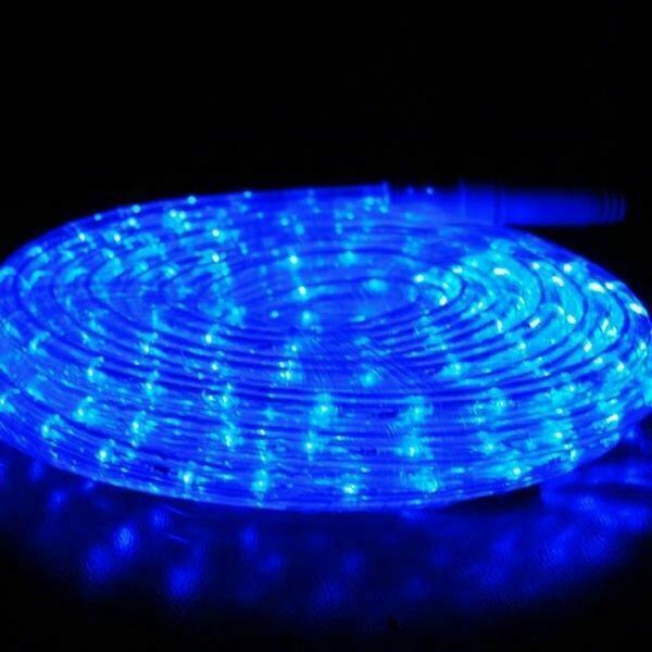 Ex-pro® 9m Static Super Bright Led Blue Rope Light