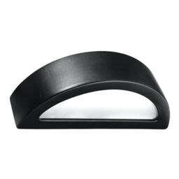 Minimalist Wall Lamp Ceramic Atena Black E27 Led Sollux Lighting