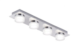 Bathroom Light Silver Amalfi Led Bar Chrome Ip44 Spa Spa-31737-chr