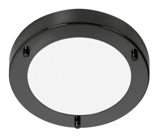 Bathroom Light Black Rondo G9 Ip44 Mirror 185mm Oaks Lighting Rondo/18