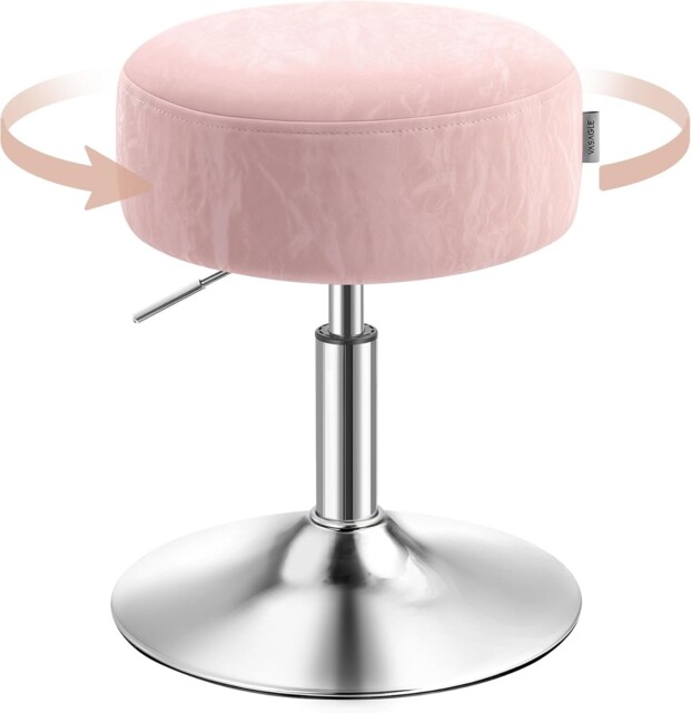 Dressing Table Stool Height Adjustable Makeup Vanity Stool 360 Swivel