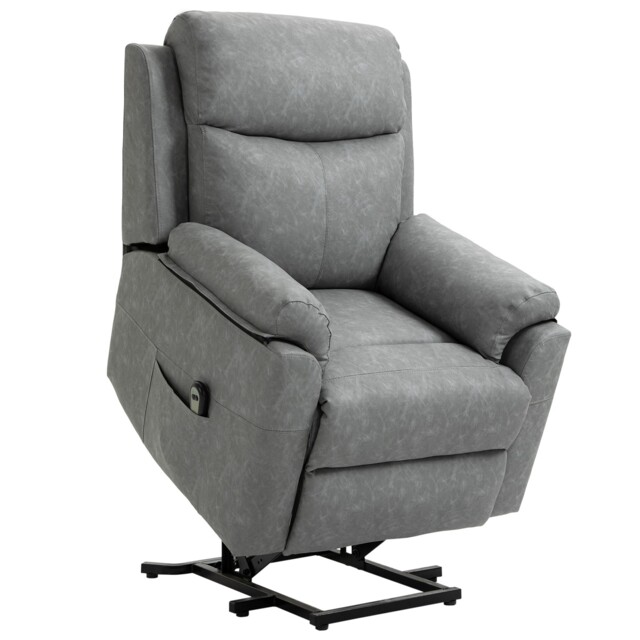 Homcom Power Lift Chair Electric Riser Recliner With Remote Control,