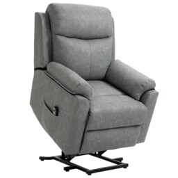 Homcom Power Lift Chair Electric Riser Recliner With Remote Control,