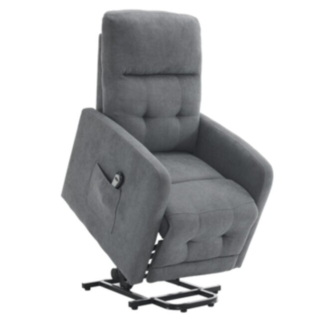 Electric Riser Recliner Lift Chair Elderly 8 Point Massage Heat Grey