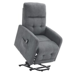Electric Riser Recliner Lift Chair Elderly 8 Point Massage Heat Grey