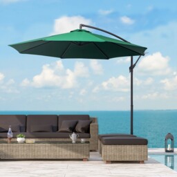 3m Garden Parasol Sun Shade Patio Banana Hanging Set Umbrella