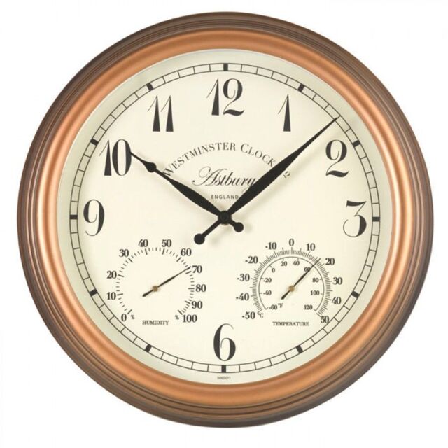 Smart Garden Outside In 15inch Gold Victorian Astbury Wall Clock &