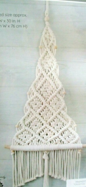 "Macrame' Boho Style Large Wall Hanging Kit ""a Christmas Tree"" Uk"