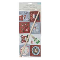 Trimits Make Your Own Advent Calendar Kit: Red 2023 Design 38 X 51cm