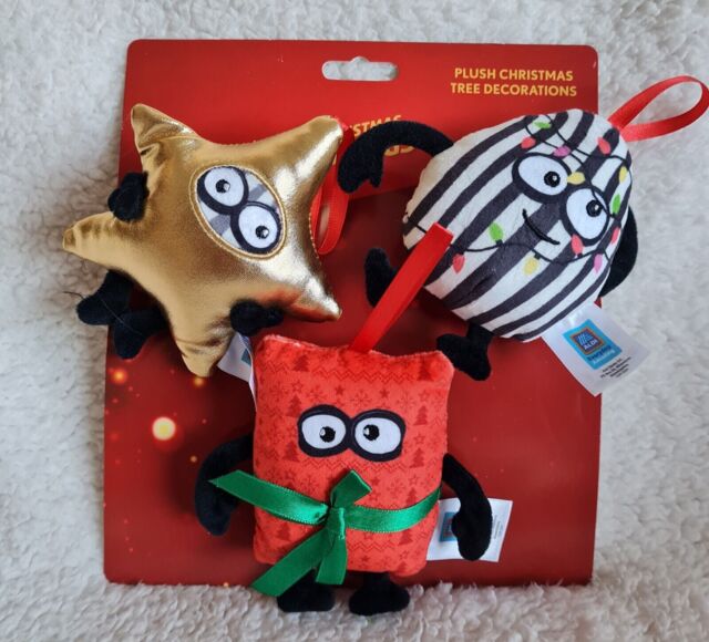 The Christmas Humbugs Set Of 3 Plush Christmas Tree Decoration 2024