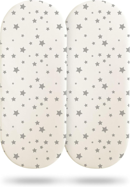 Silentnight Safe Nights Moses Basket Fitted Sheets Set 100% Jersey