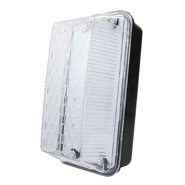 Powermaster Rectangle 10w Led Bulkhead Ip65 Outdoor Wall Light Lamp