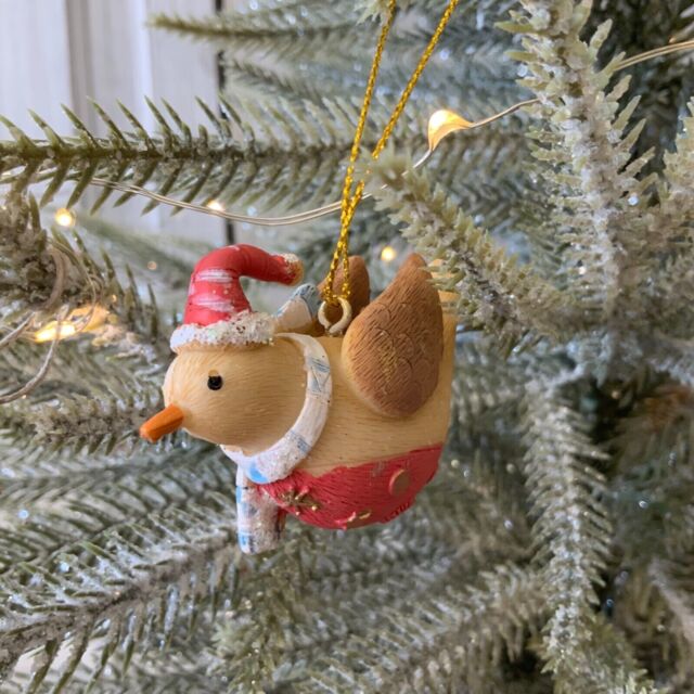 Winter Lodge Resin Robin Christmas Decoration Tree Funky Gisela Graham