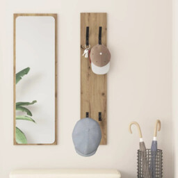 Wall-mounted Coat Rack Artisan Oak 20 X 1.5 X 100 Cm Vidaxl