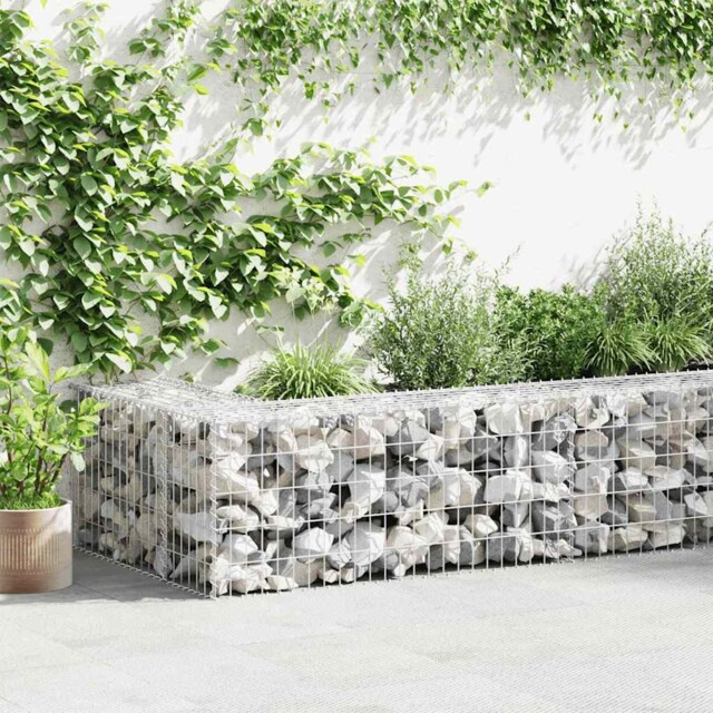 Gabion Wall With Covers Outdoor Garden Stone Basket Galvanised Steel
