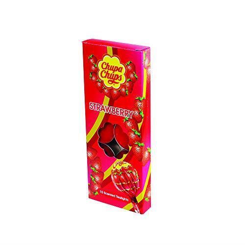 Chupa Chups Strawberry Scented Tealights (pack Of 10)