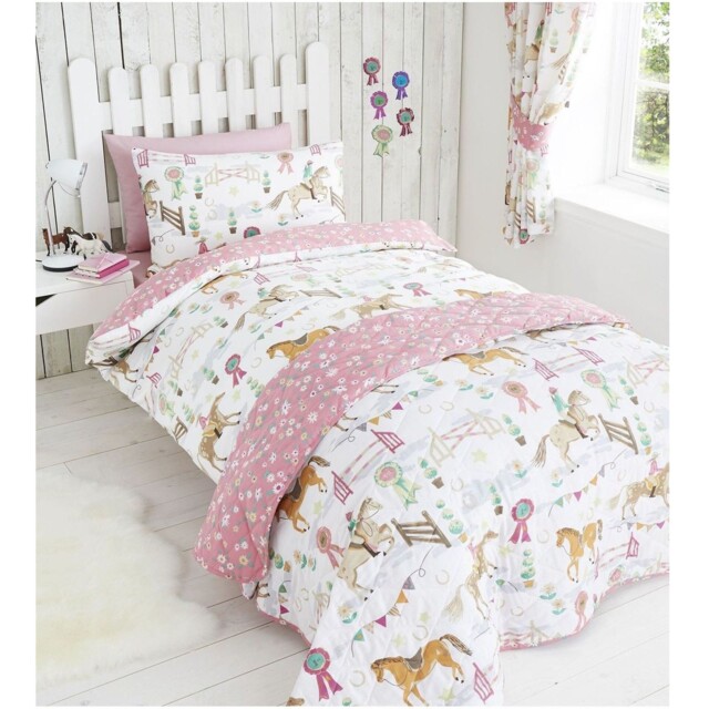 Horse Show Single Duvet Cover Set Bedding