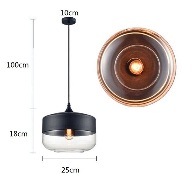 Glass Pendant Light Kitchen Lamp Home Chandelier Lighting Bedroom