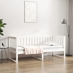 Day Bed Without Mattress White 80x200 Cm Solid Wood Pine Vidaxl