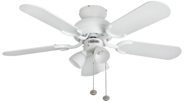 Flush Mount Ceiling Fan With Lights Amalfi 91cm White Ceiling Fan With