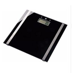 Salter Ultra Slim Black Glass Body Mass Digital Analyser Bathroom