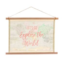 Sass & Belle World Explorer Wall Hanging Canvas Print Home Decor