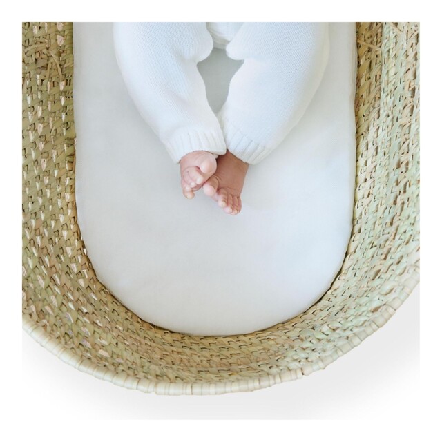Clair De Lune Moses Basket Mattress 74x28cm Hypo-allergenic Fibre