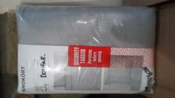 Sale Ikea Snokort Luxury Double Duvet Cover & 2 Pillowcases - Grey